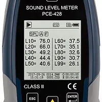 Outdoor Sound Level Data Logger PCE-428-EKIT display