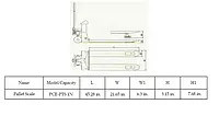 Portable Industrial Pallet Scale PCE-PTS 1N diagram dimensions