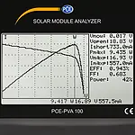 Solar Measuring Device PCE-PVA 100 display
