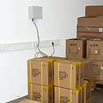 Temperature Data Logger PCE-WMS 1 application in the warehouse