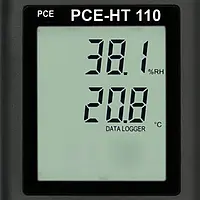 Display of Thermo Hygrometer PCE-HT110-ICA incl. ISO Calibration Certificate