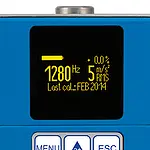Vibration Meter Calibrator PCE-VC21 Display