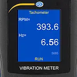 Vibration Recorder PCE-VM 22 display