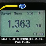 Wall Thickness Meter Display