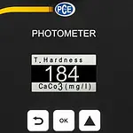 Water Analysis Meter PCE-CP 04 display